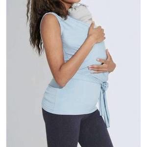 NEW LIV MATERNITY cap-sleeve babywearing top in powder blue